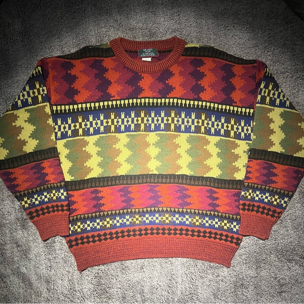 VTG Sears Aztec knitted sweater